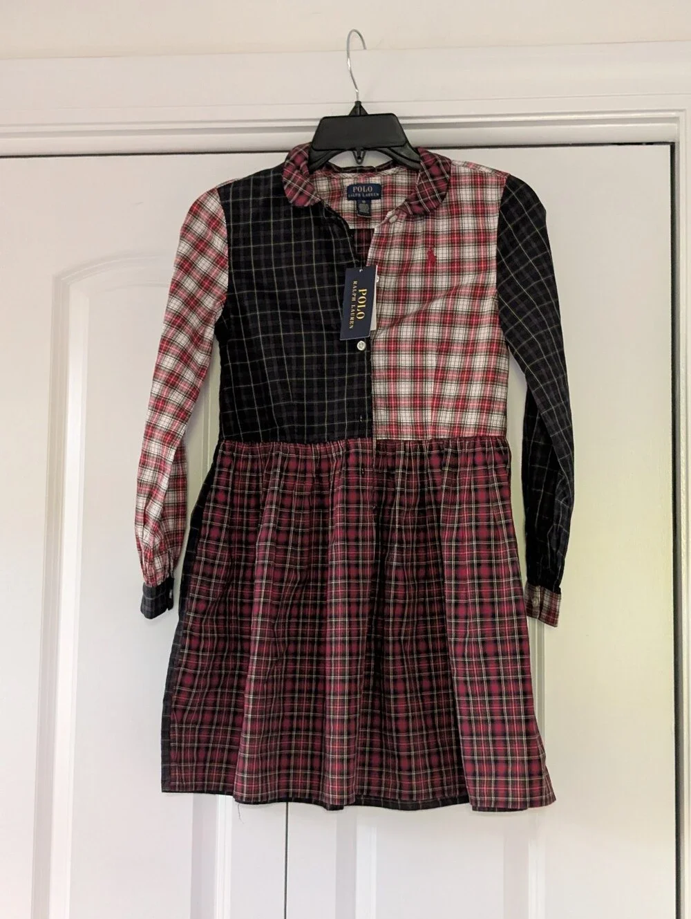 Ralph Lauren Plaid Cotton Poplin Shirtdress